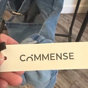 Commense Women's Light Blue Denim Overalls